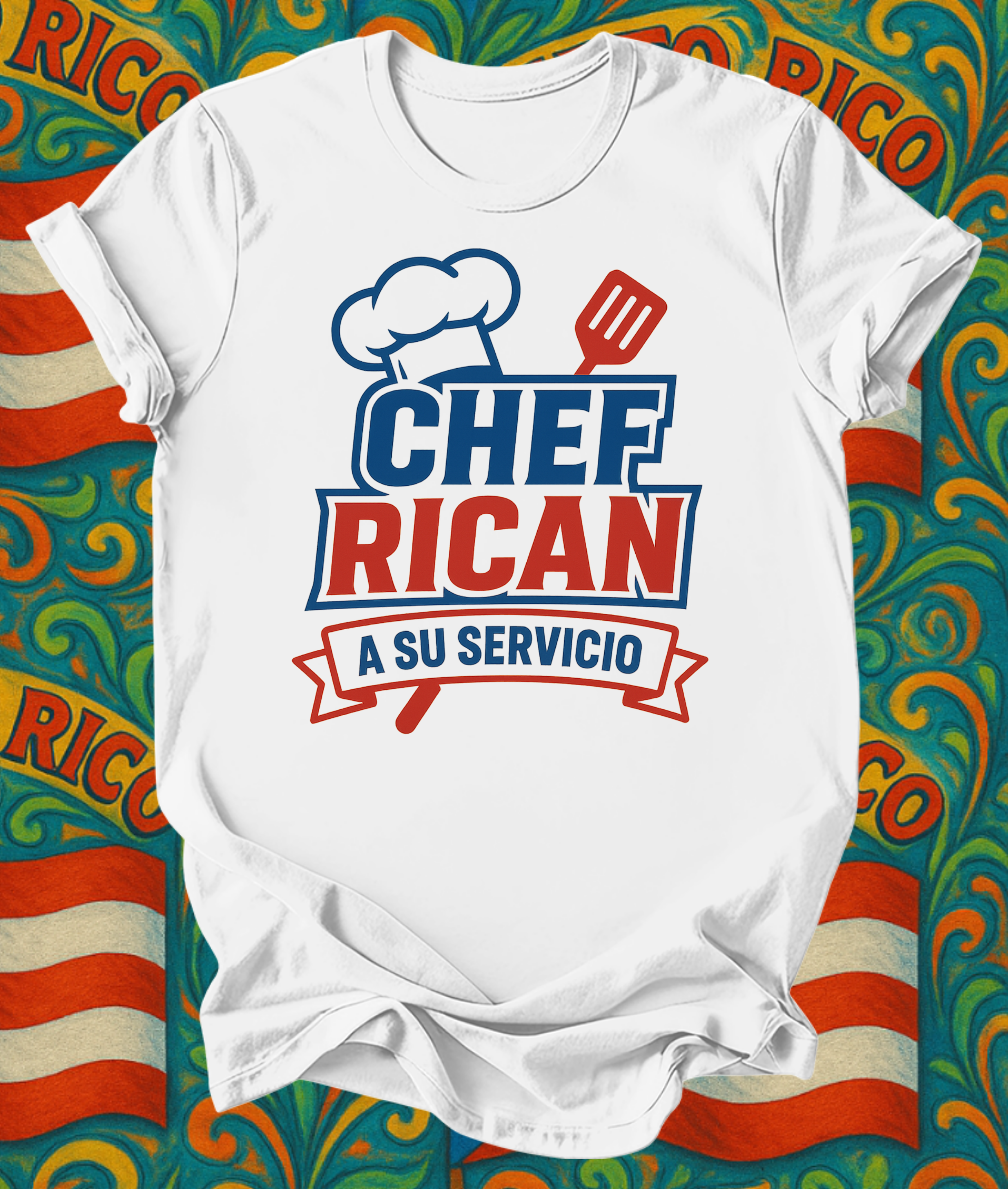 Short sleeve t shirt Puerto Rican Chef