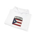 Boricua Bowl Hoodie — Puerto Rican Flag Football Logo Sweatshirt