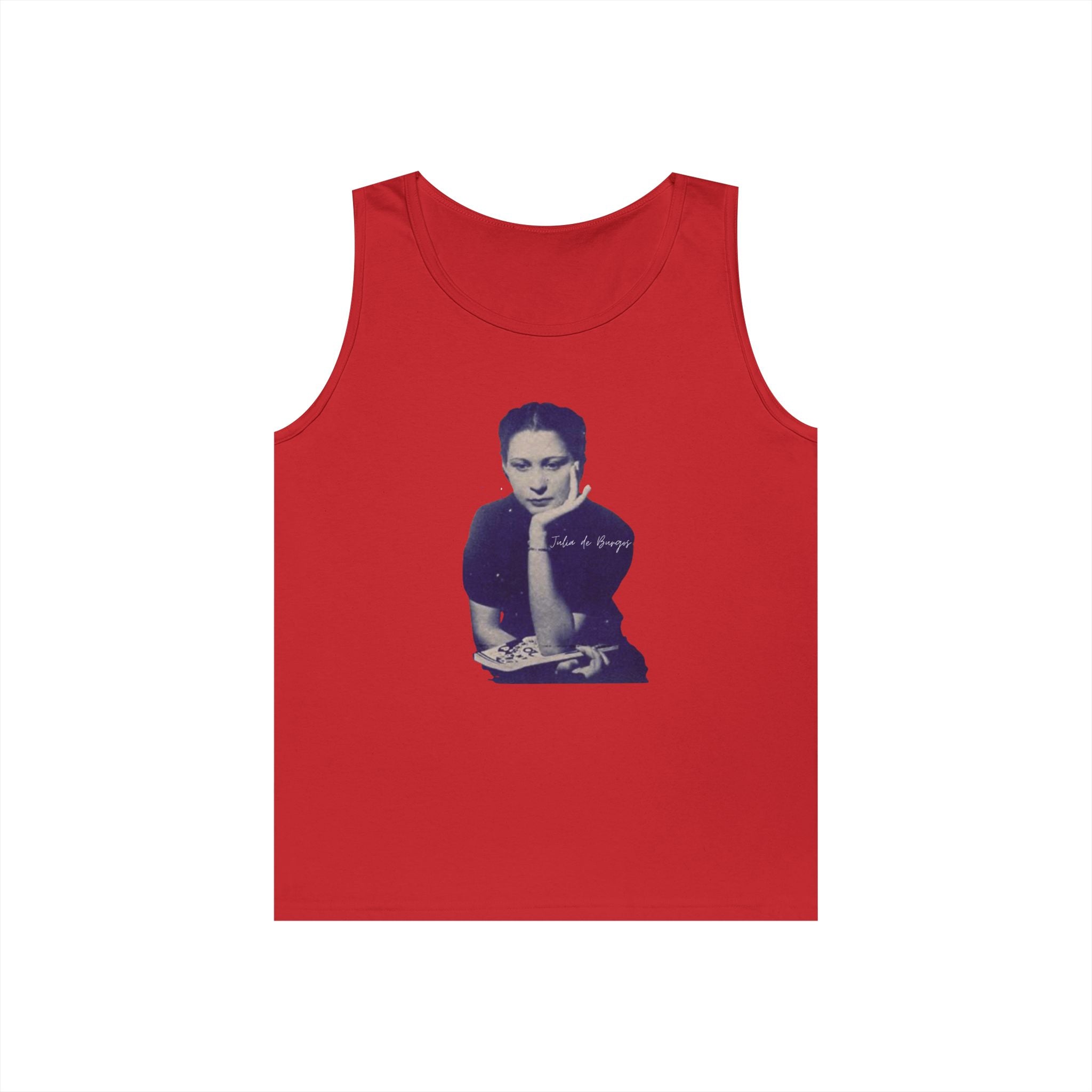 Vintage Portrait Tank Top — Minimalist Retro Photo Tee