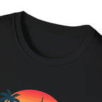 T-Shirt — Miamirican Miami Skyline with Puerto Rican Flag Graphic