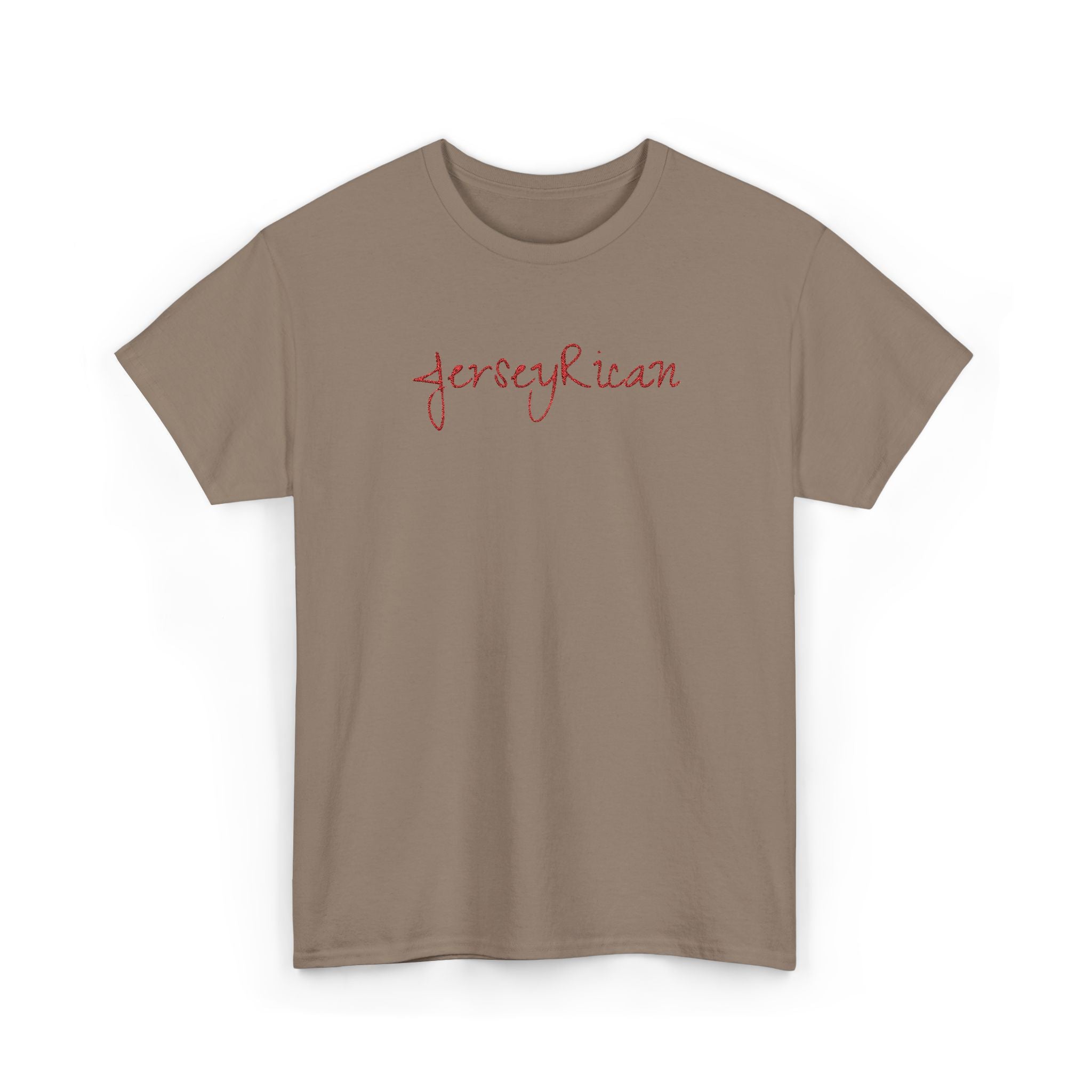 Jersey Rican T‑Shirt — Puerto Rican Embroidery Pride Tee