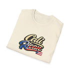 Cali Rican T-Shirt — Retro Puerto Rico Flag Script Tee