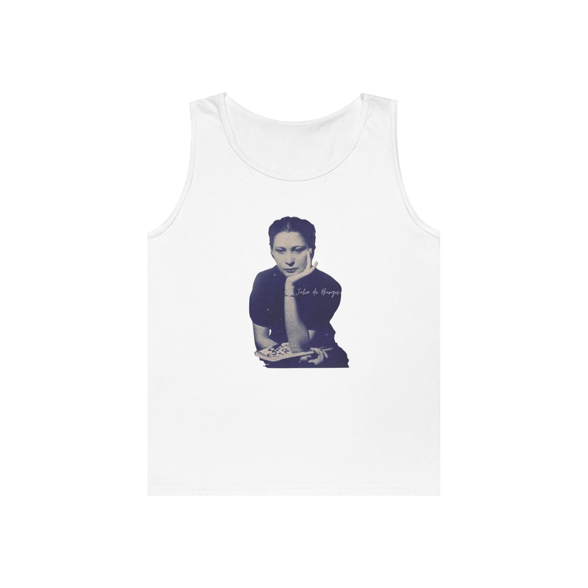 Vintage Portrait Tank Top — Minimalist Retro Photo Tee