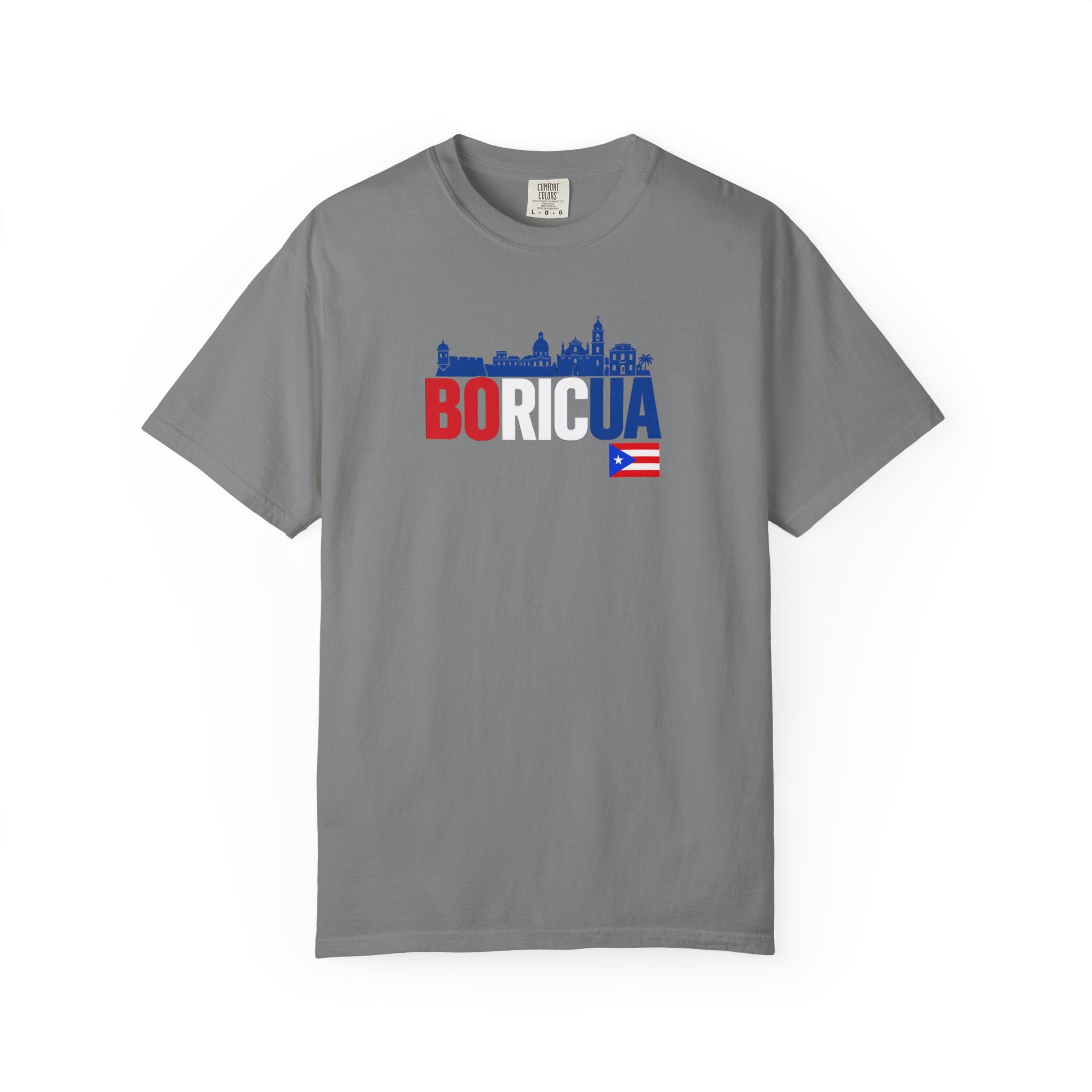 Borícua Skyline T‑Shirt — Puerto Rico Flag Pride Tee