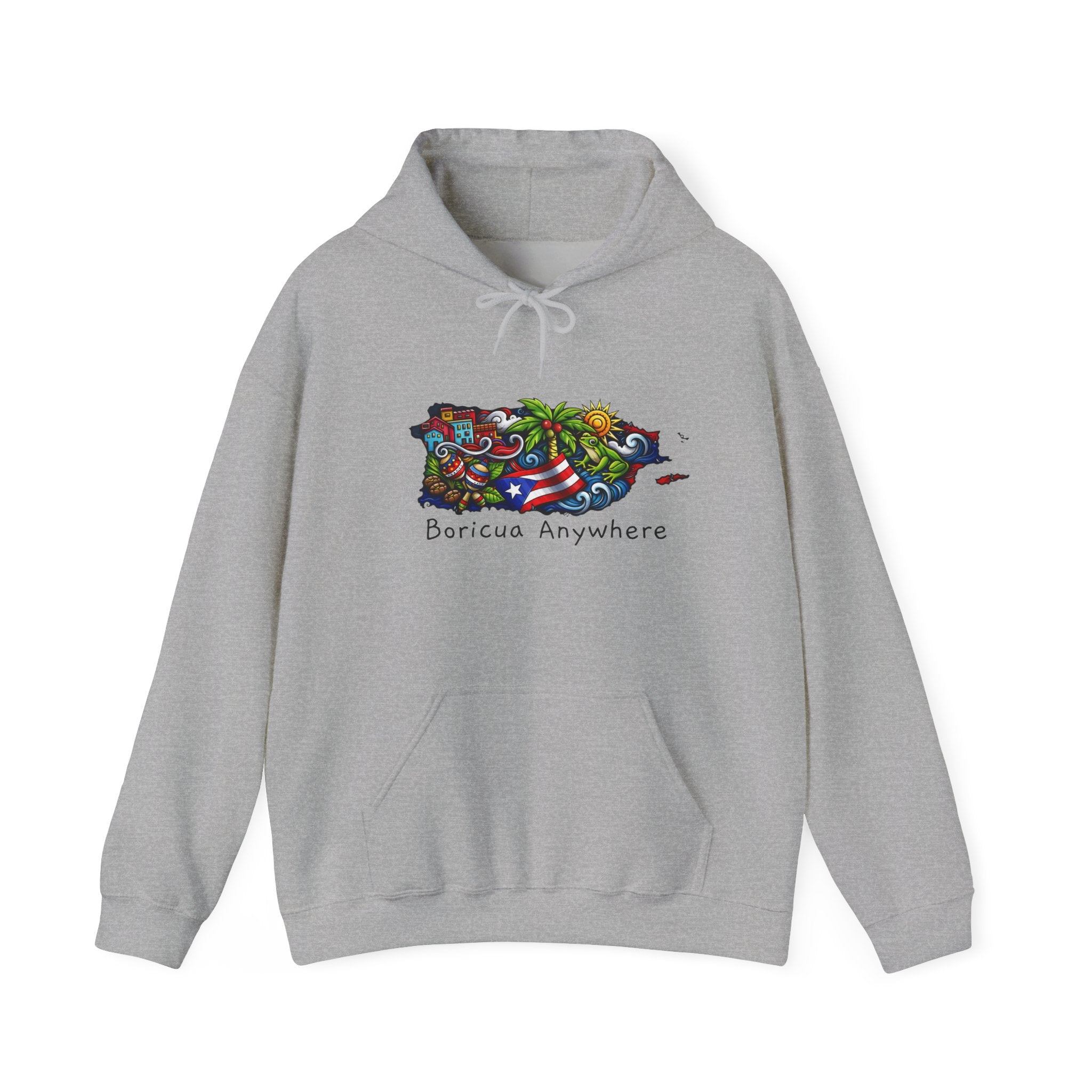 Puerto Rico Flag Hoodie – Retro Puerto Rican Pride Pullover