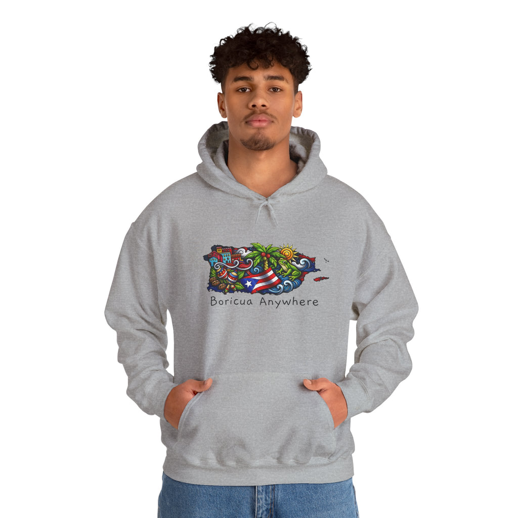 Puerto Rico Flag Hoodie – Retro Puerto Rican Pride Pullover