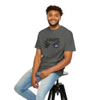 Embuste Eyes Graphic T-Shirt — Bold Script & Star-Spangled Eye Design