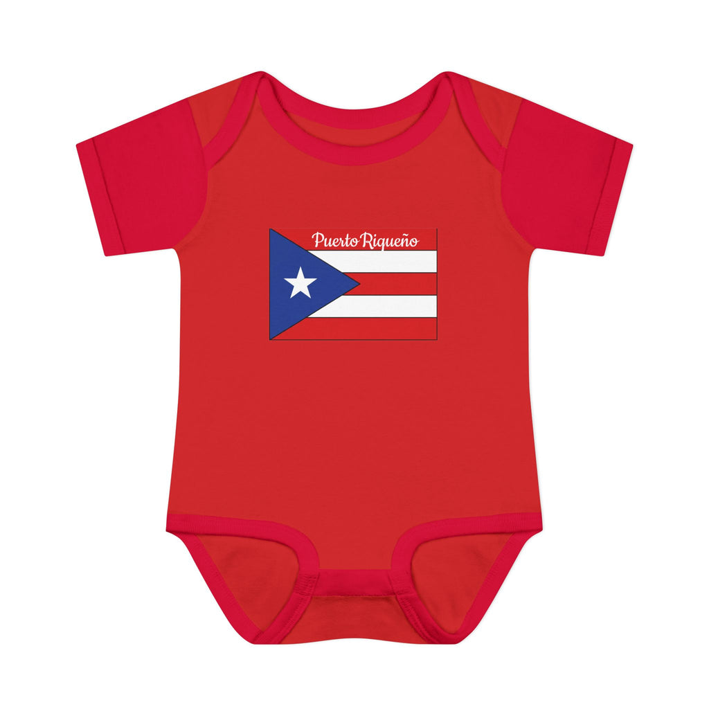 Puerto Rican Flag Baby Bodysuit - "Puerto Riqueño" Infant Onesie