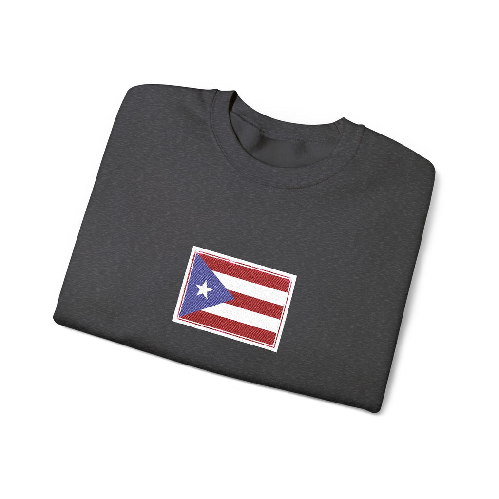 Puerto Rico Flag Graphic Crewneck Sweatshirt