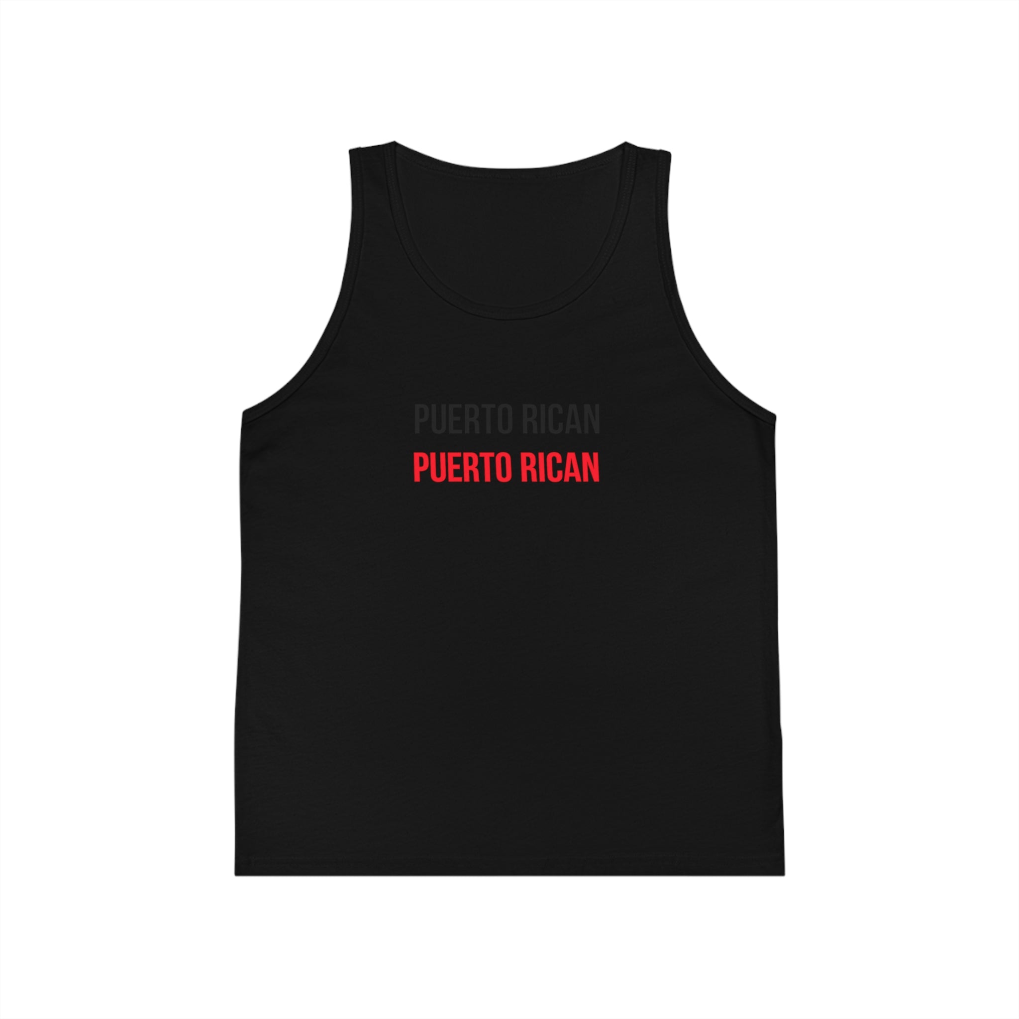 Puerto Rican Kids Tank Top — 'Puerto Rican' Graphic Youth Jersey Tank