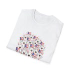 De La Isla Somos Todos T-Shirt — Puerto Rican Pride Flag Cartoon Crew Tee