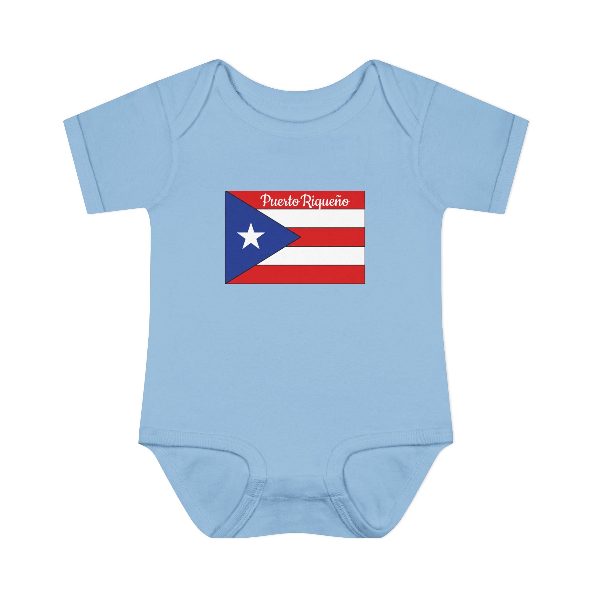 Puerto Rican Flag Baby Bodysuit - "Puerto Riqueño" Infant Onesie