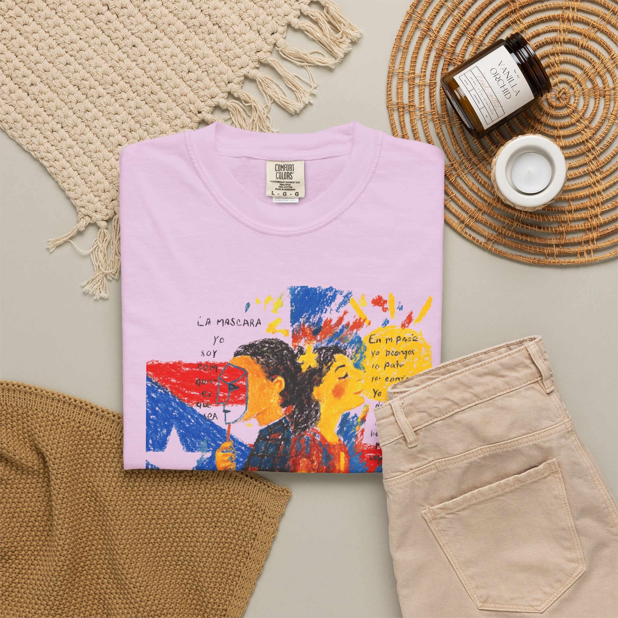 Puerto Rican Flag Art T-Shirt Julia de Burgos homenaje— "The Dua Julia" Illustrated Graphic Tee