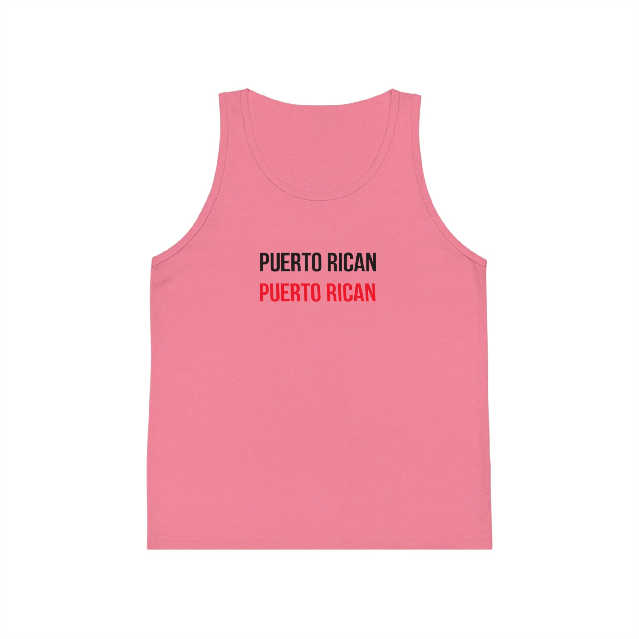 Puerto Rican Kids Tank Top — 'Puerto Rican' Graphic Youth Jersey Tank