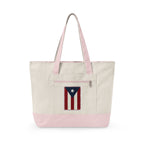 Tote - Puerto Rico Flag Zippered Beach & Market Bag