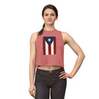 Puerto Rican Flag Crop Top — Vintage Boricua Pride Women's Tank