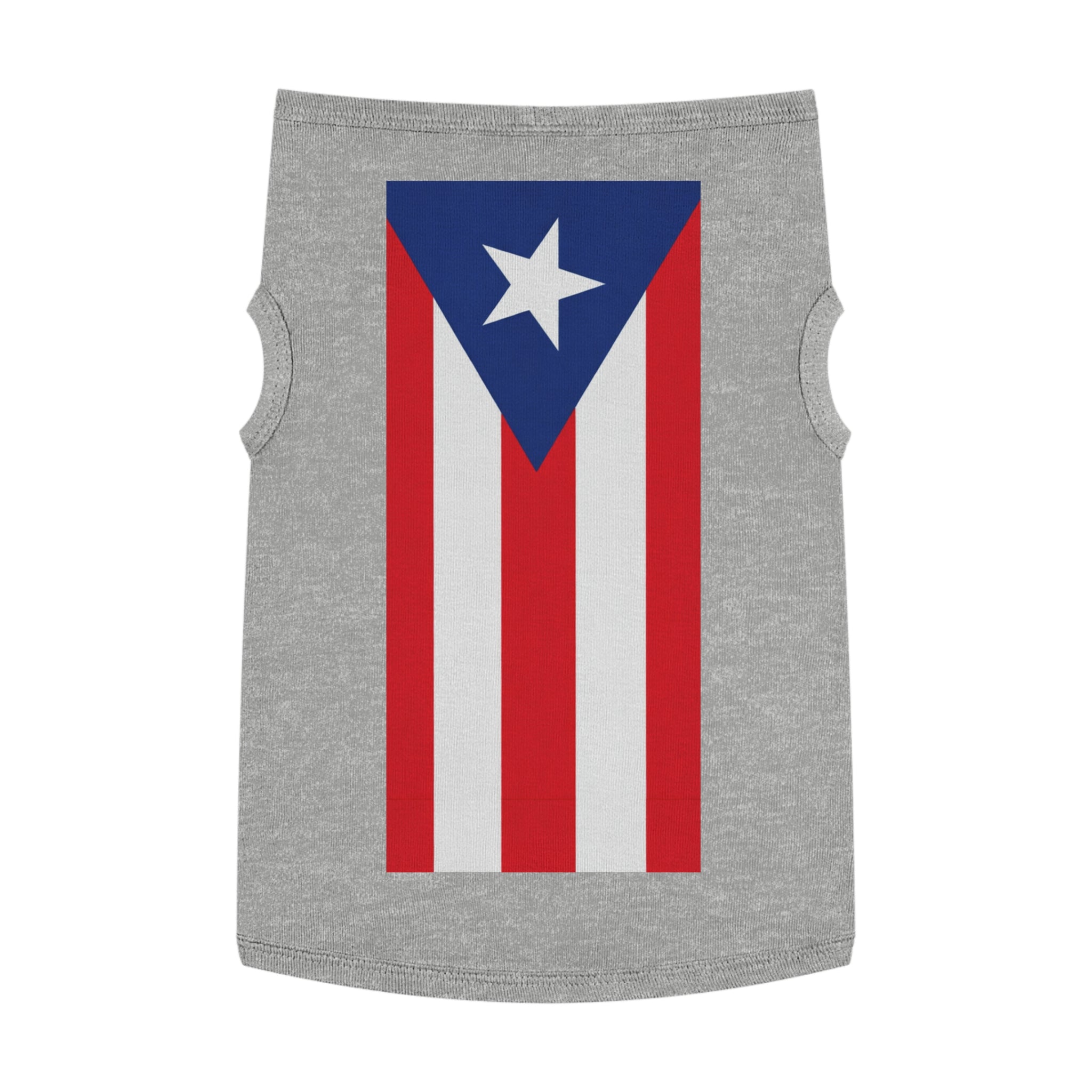 Pet Tank Top — "We're Here We're Proud" Football Trophy Design