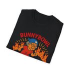 Bunnybowl Soccer T-Shirt — Cute Cartoon Bunny Kicking Ball