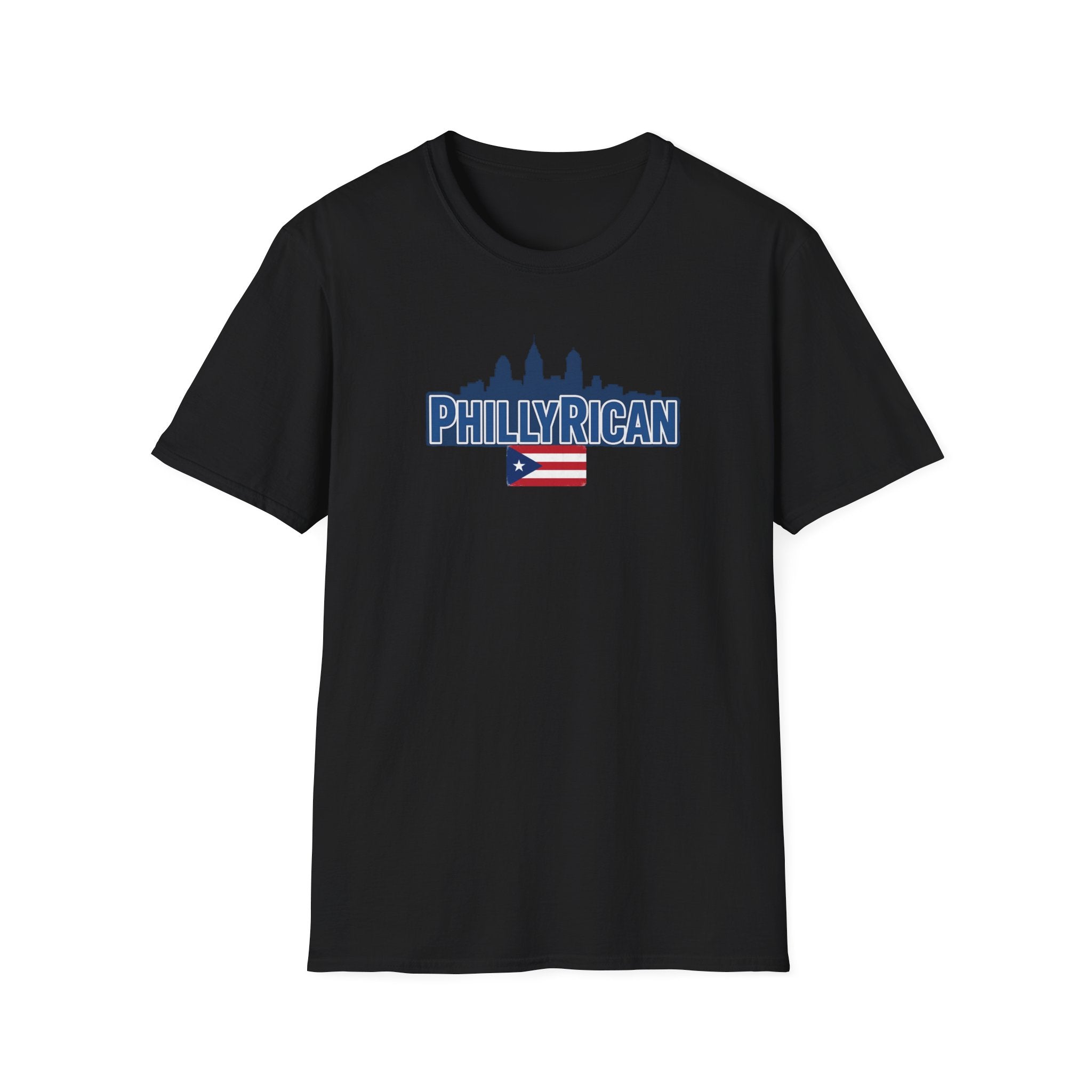 Philly Rican T-Shirt — Puerto Rican Pride with Philadelphia Skyline