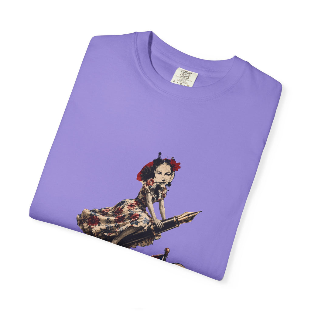 Vintage Space Cat T-Shirt — Retro Astronaut Kitty Graphic Tee