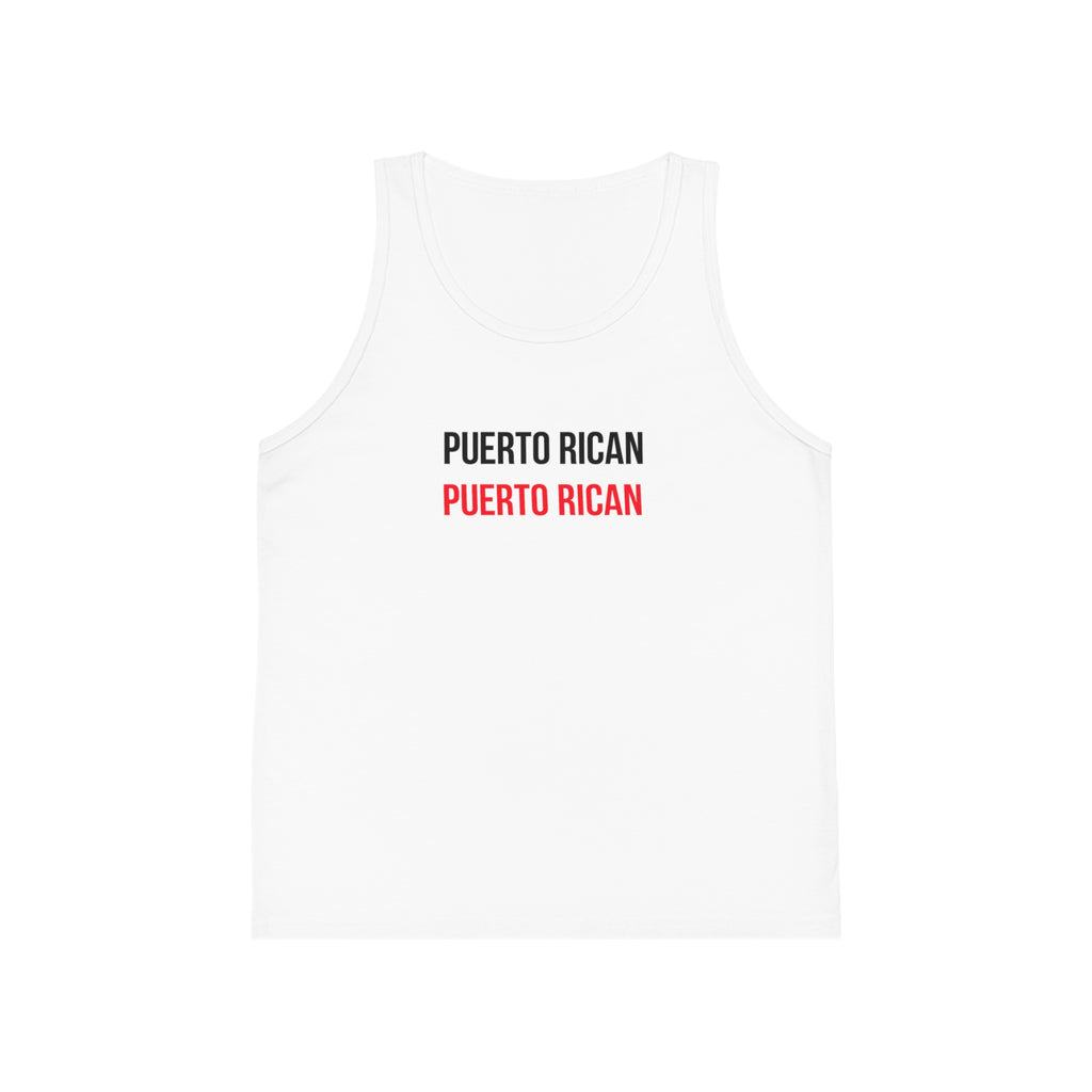 Puerto Rican Kids Tank Top — 'Puerto Rican' Graphic Youth Jersey Tank