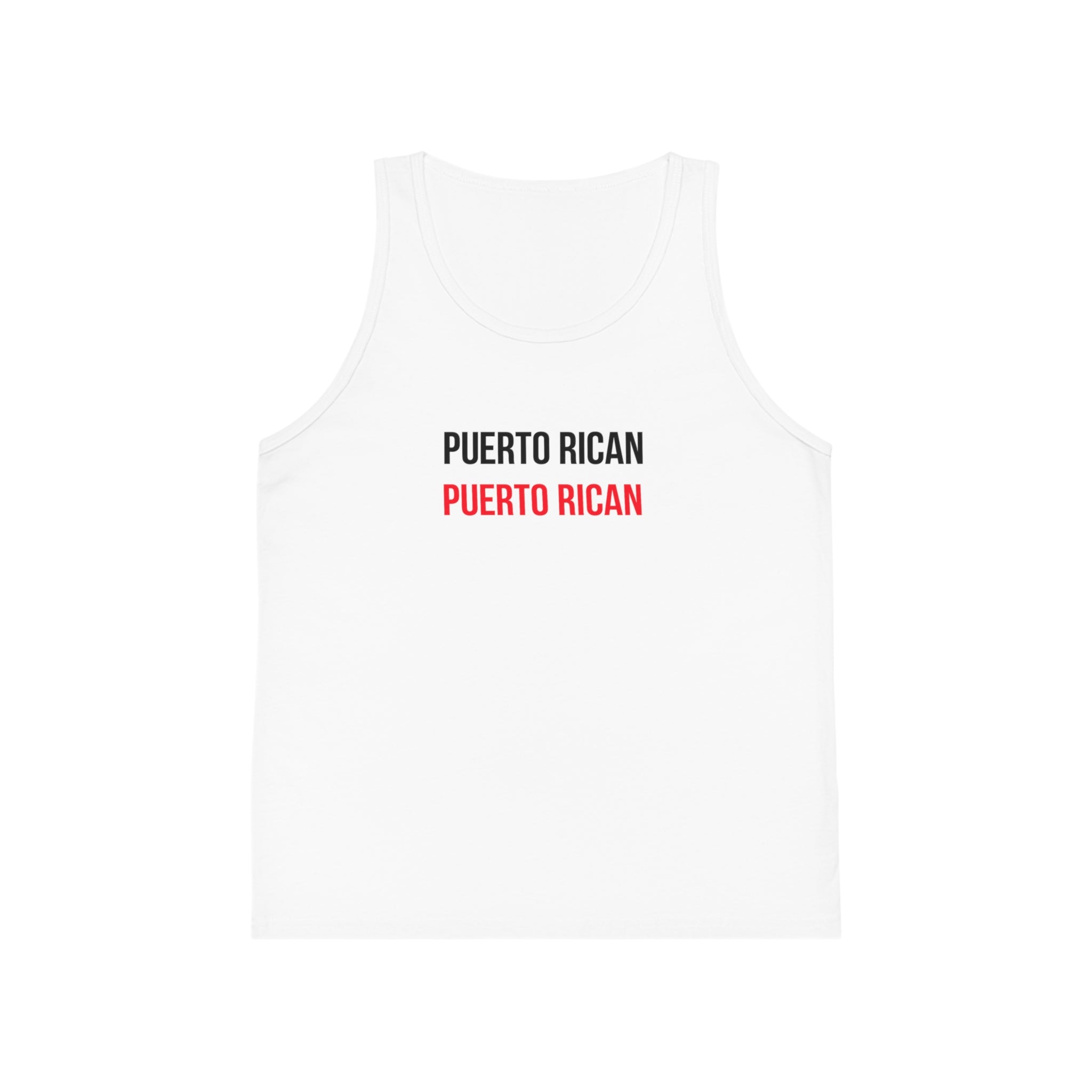 Puerto Rican Kids Tank Top — 'Puerto Rican' Graphic Youth Jersey Tank