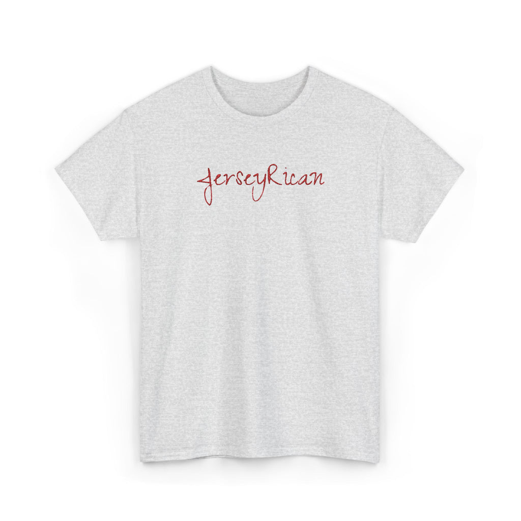 Jersey Rican T‑Shirt — Puerto Rican Embroidery Pride Tee