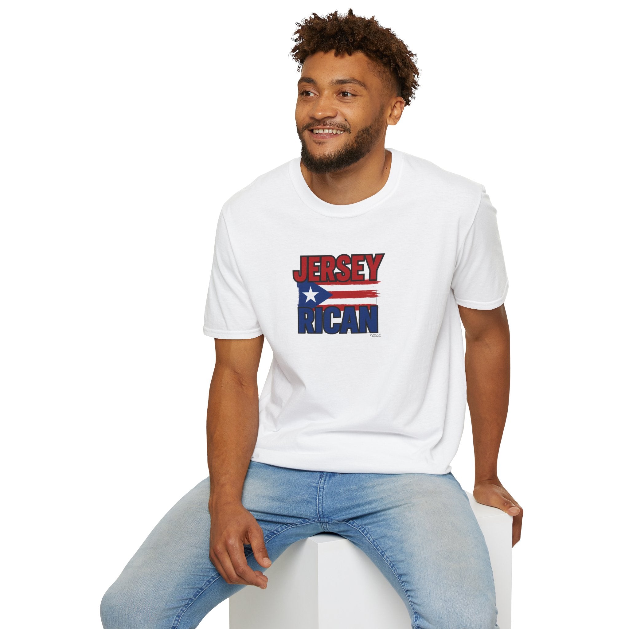 Jersey Rican T-Shirt – Puerto Rican Flag Graphic Tee for New Jersey Natives