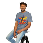 Puerto Rican Flag Art T-Shirt Julia de Burgos homenaje— "The Dua Julia" Illustrated Graphic Tee