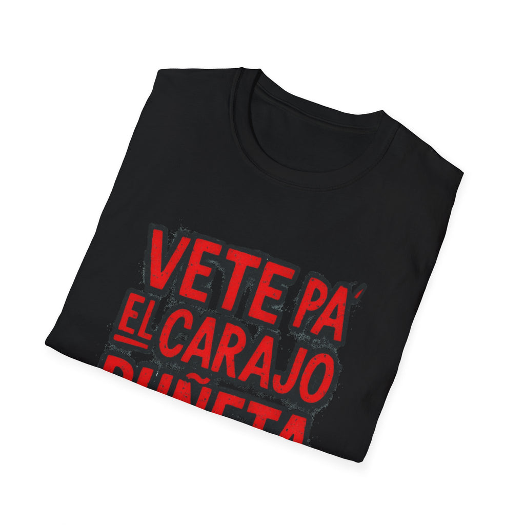 T-Shirt — "Vete Pa' El Carajo Puñeta" Puerto Rico Flag Graphic