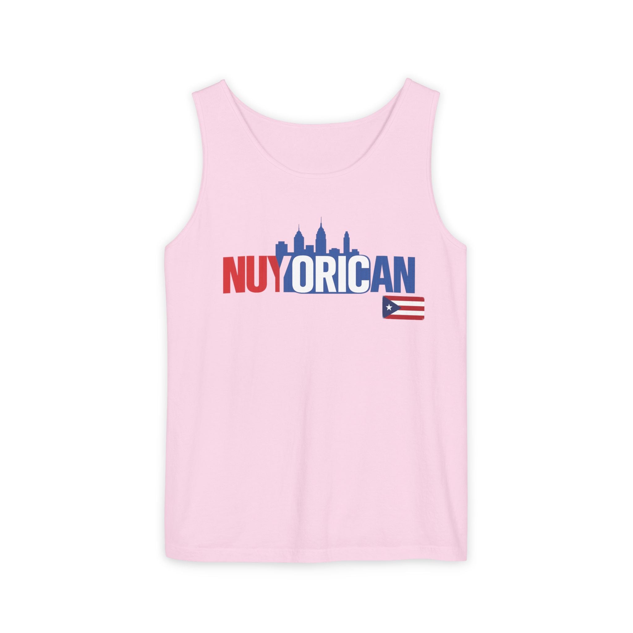Nuyorican Skyline Tank Top — Puerto Rican Pride NYC Flag Design