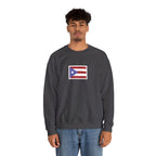 Puerto Rico Flag Graphic Crewneck Sweatshirt