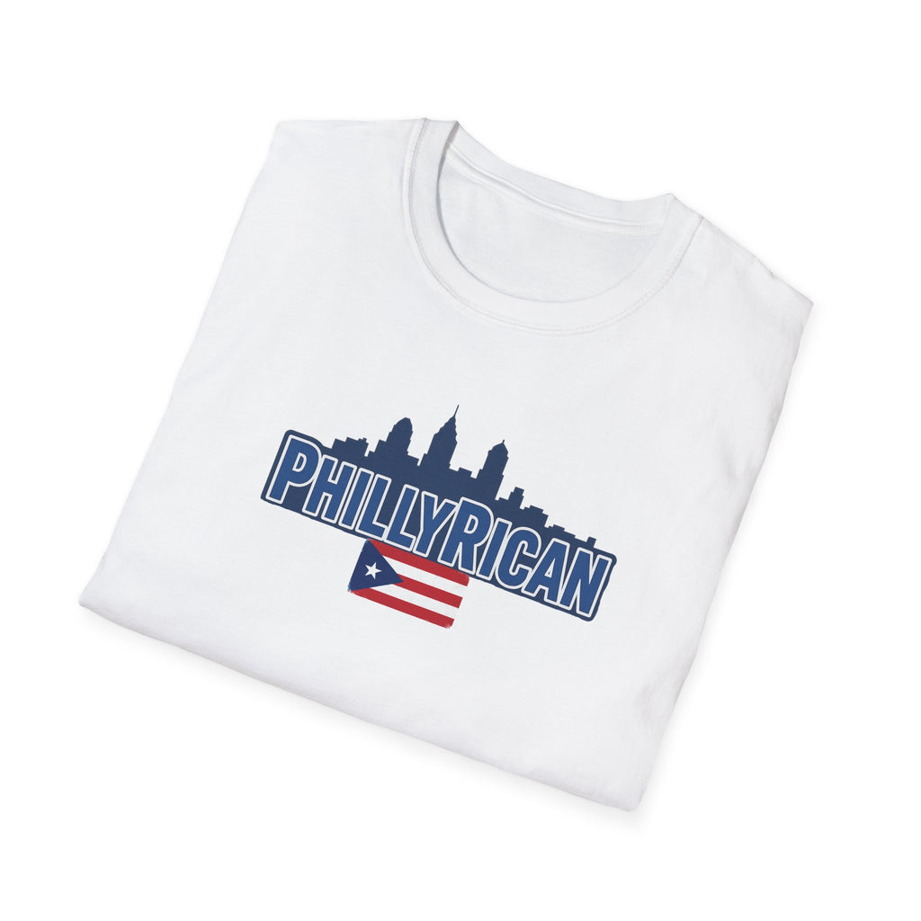 Philly Rican T-Shirt — Puerto Rican Pride with Philadelphia Skyline