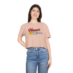 Hawaiian Rican Crop Tee — Floral Island Pride Women’s Top