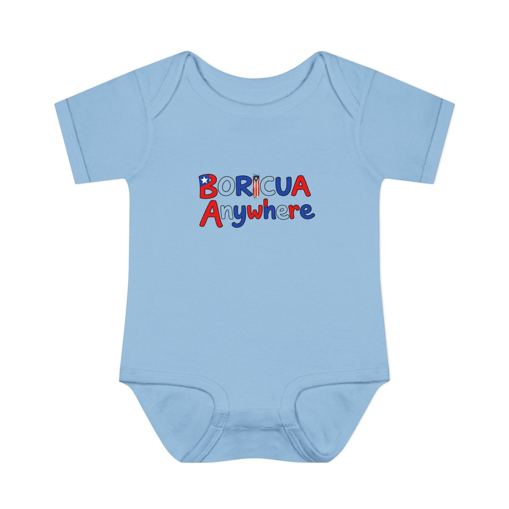 Boricua Anywhere Infant Bodysuit – Puerto Rican Pride Baby Onesie