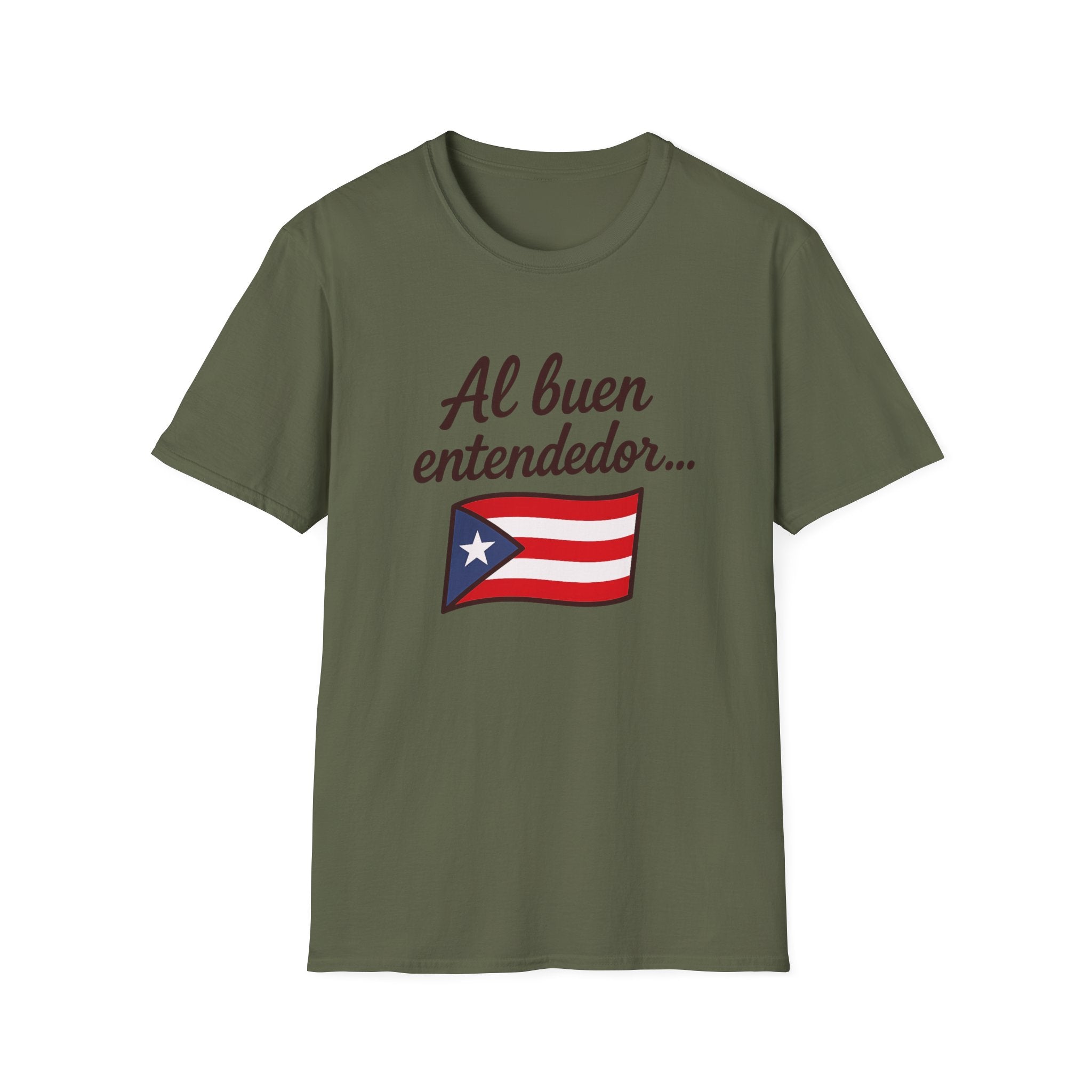 Puerto Rican Flag T-Shirt “Al buen entendedor…” – Patriotic Puerto Rico Tee