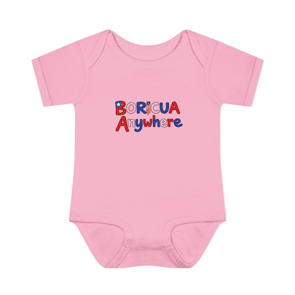 Boricua Anywhere Infant Bodysuit – Puerto Rican Pride Baby Onesie