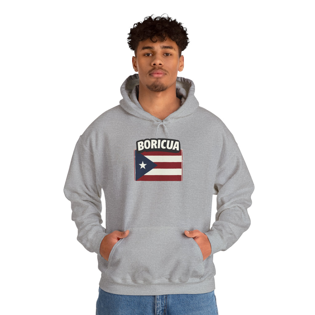 Boricua Bowl Hoodie — Puerto Rican Flag Football Logo Sweatshirt