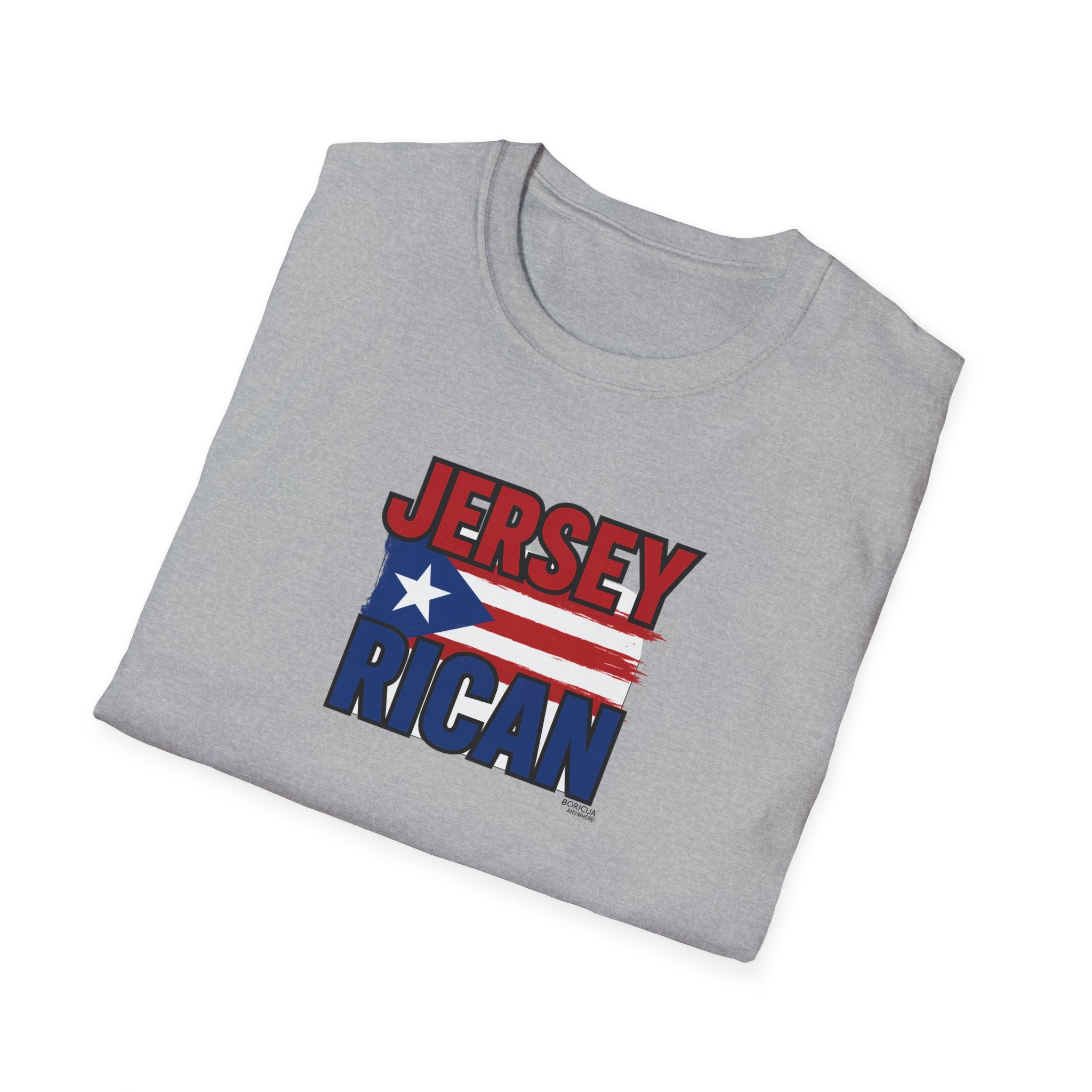 Jersey Rican T-Shirt – Puerto Rican Flag Graphic Tee for New Jersey Natives
