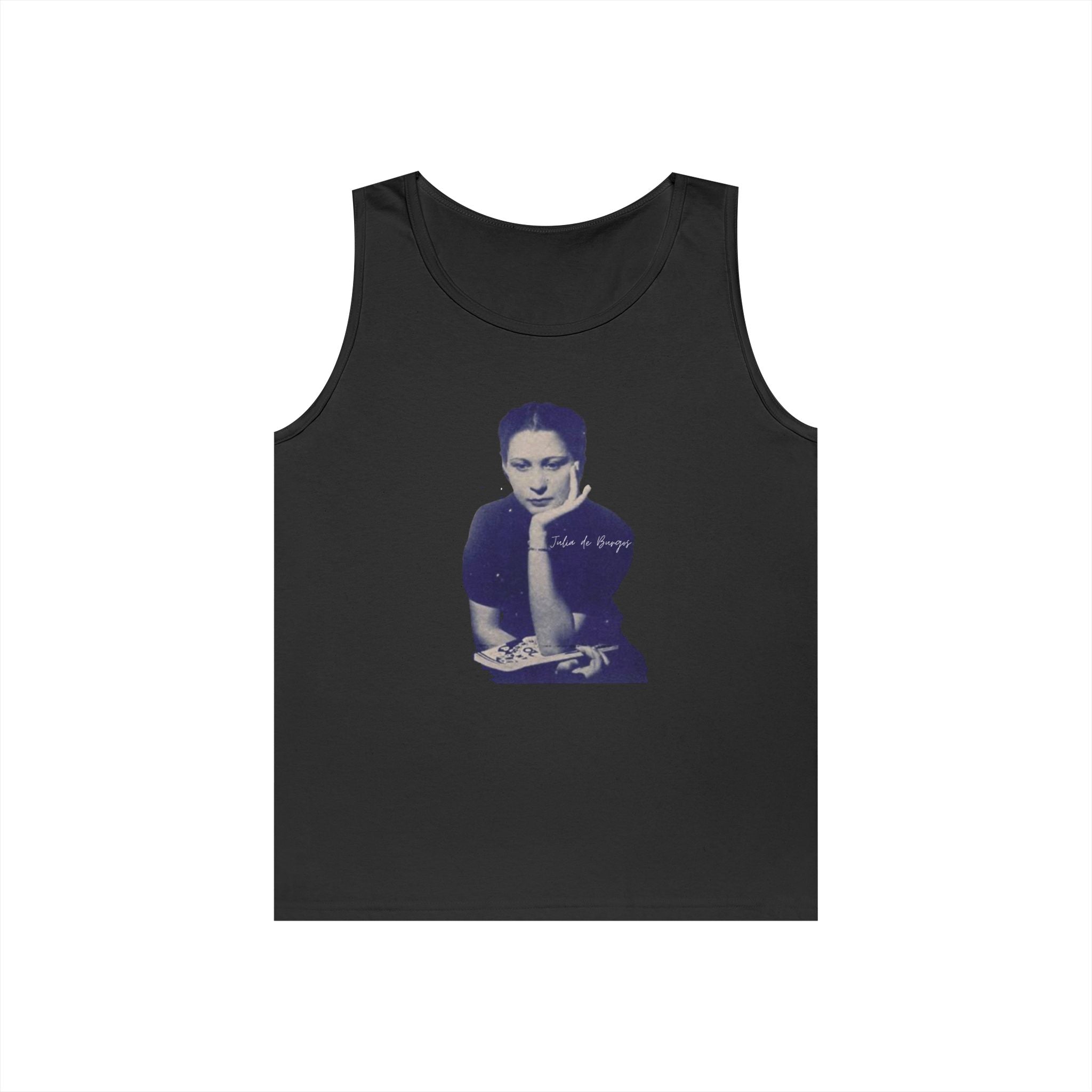 Vintage Portrait Tank Top — Minimalist Retro Photo Tee
