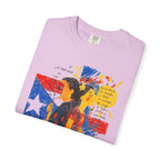Puerto Rican Flag Art T-Shirt Julia de Burgos homenaje— "The Dua Julia" Illustrated Graphic Tee