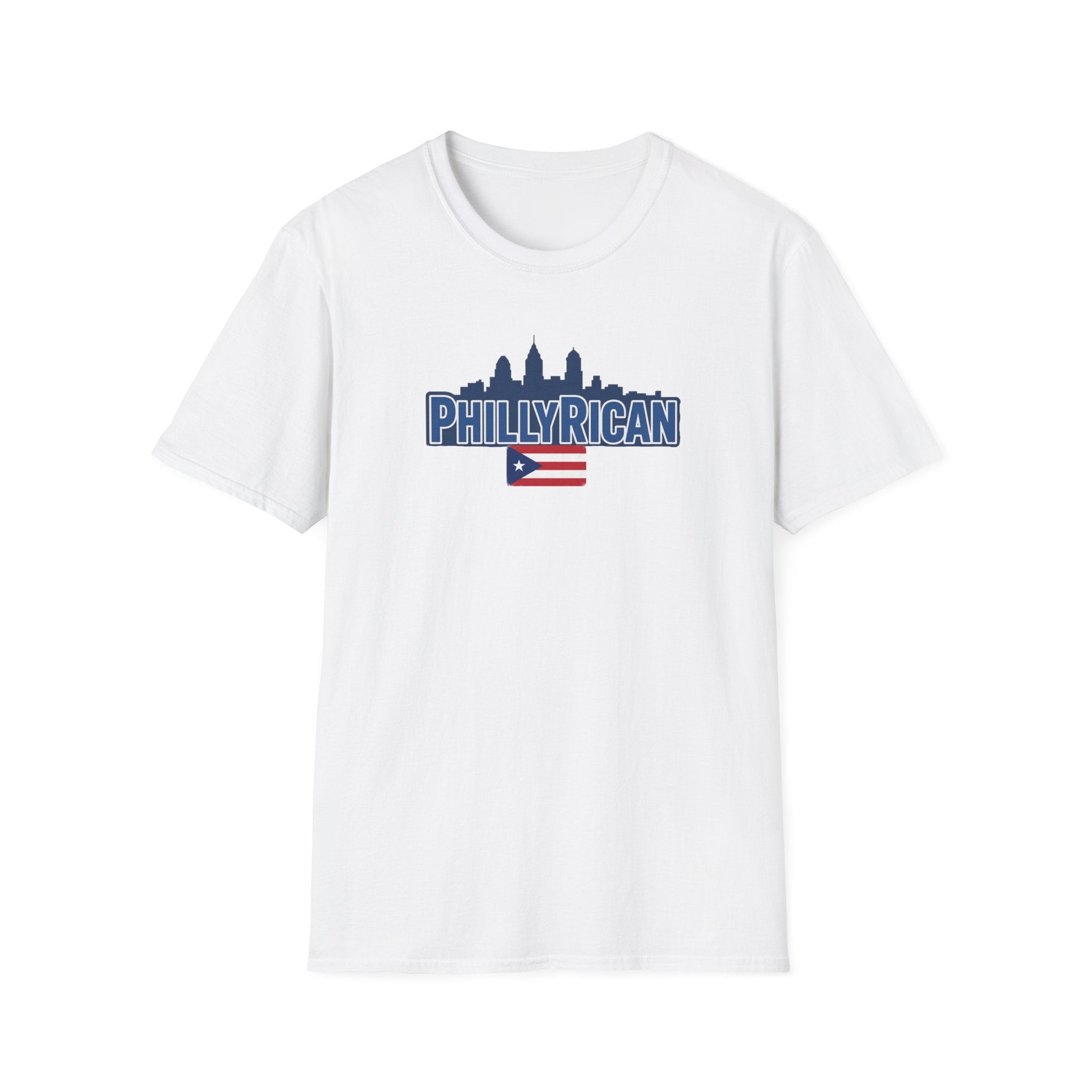 Philly Rican T-Shirt — Puerto Rican Pride with Philadelphia Skyline