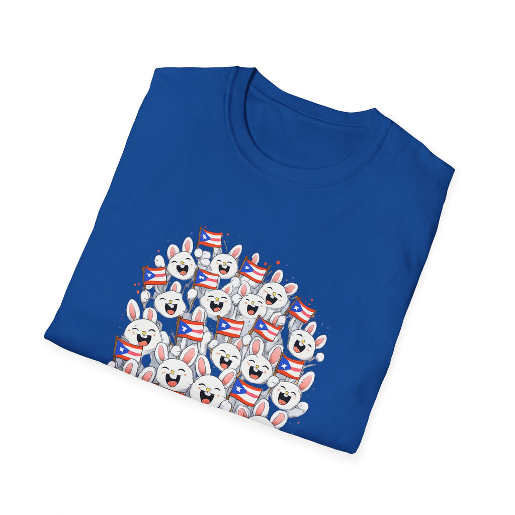 De La Isla Somos Todos T-Shirt — Puerto Rican Pride Flag Cartoon Crew Tee