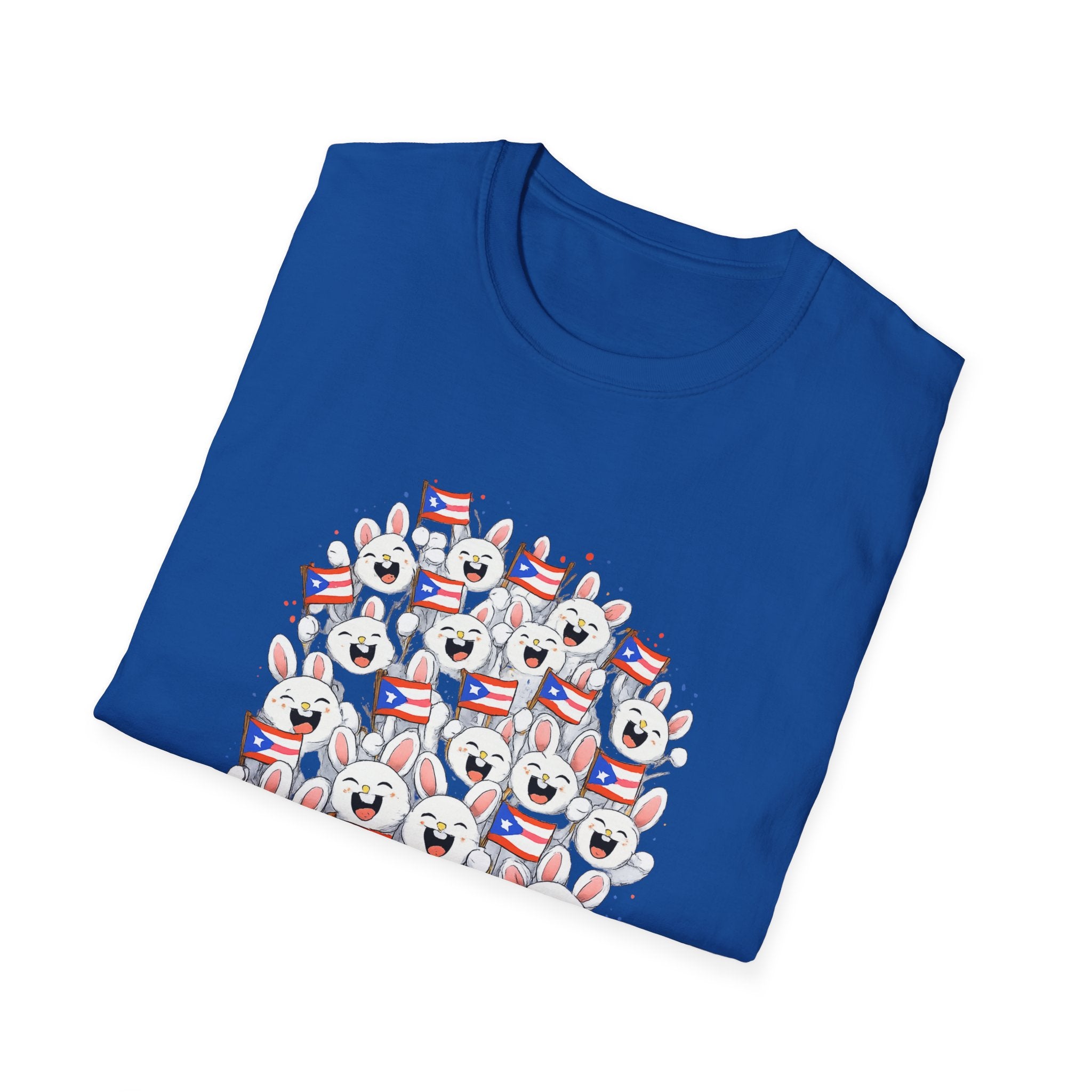 De La Isla Somos Todos T-Shirt — Puerto Rican Pride Flag Cartoon Crew Tee
