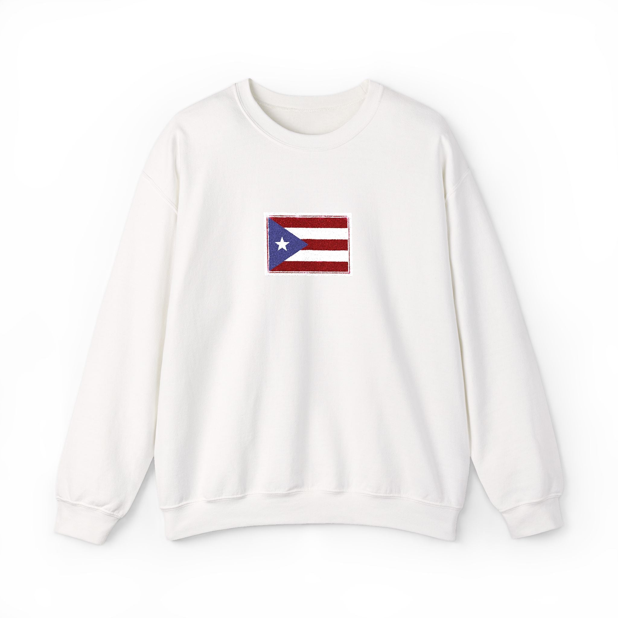 Puerto Rico Flag Graphic Crewneck Sweatshirt