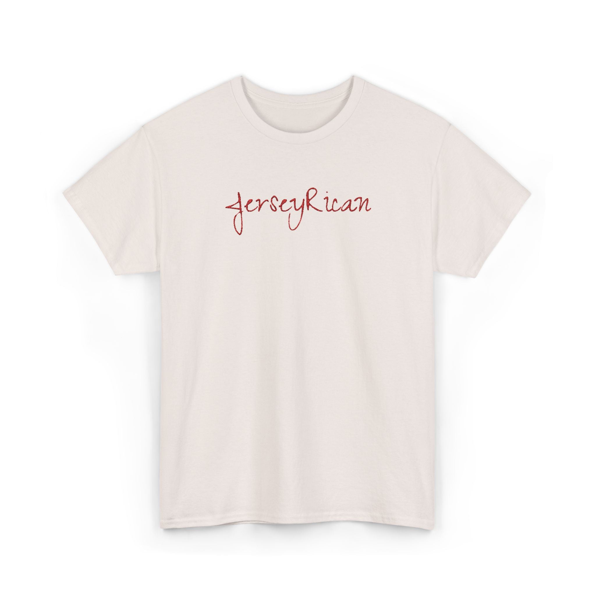 Jersey Rican T‑Shirt — Puerto Rican Embroidery Pride Tee