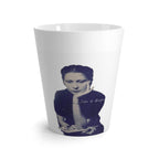 Latte Mug — Vintage Julia de Burgos on Pencil Illustration Coffee Cup