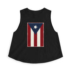 Puerto Rican Flag Crop Top — Vintage Boricua Pride Women's Tank