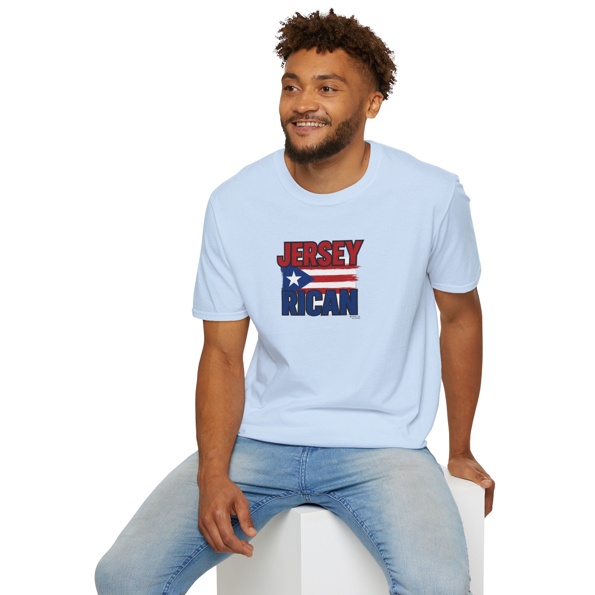Jersey Rican T-Shirt – Puerto Rican Flag Graphic Tee for New Jersey Natives