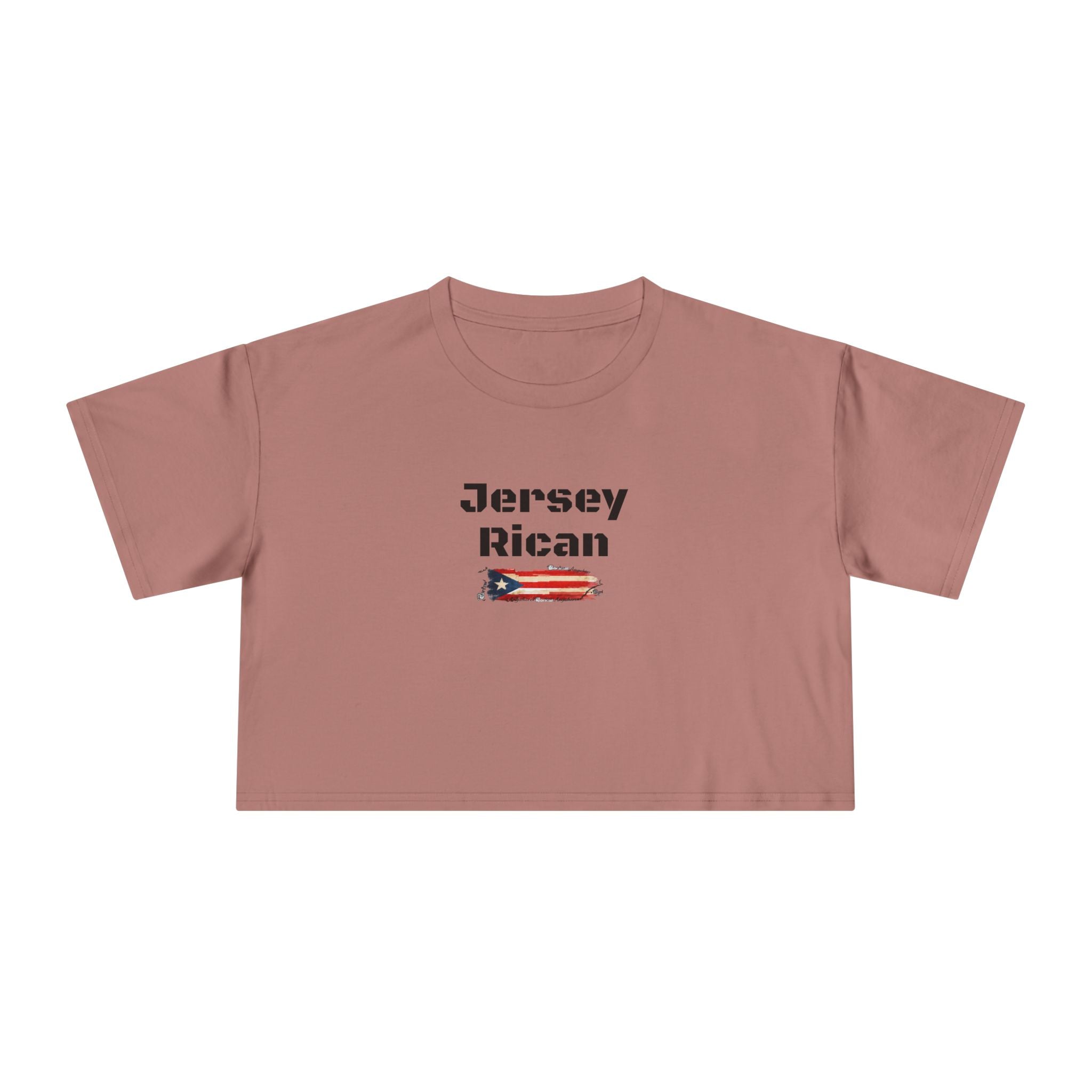 Jersey Rican Crop Tee — Puerto Rican Flag Graphic Women's Crop Top